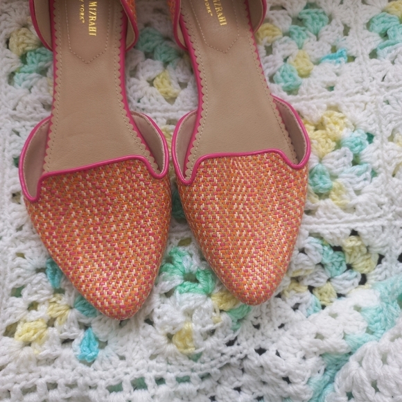Isaac Mizrahi Women's New York Orange Woven Shoes Size 9 US - Picture 11 of 15